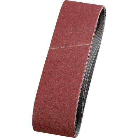 kwb Schleifbänder 40x303 mm aus Edelkorund mit Körnung 40, Spezialverleimung und flexiblem Baumwollgewebe für den groben Schliff von Holz und Metall (1/3)