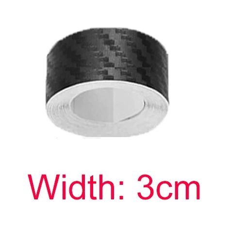 (3 m de long,3 cm de large) Film protecteur anti-rayures pour seuil de porte de voiture,en fibre de carbone nano,à coller soi-même (1/3)