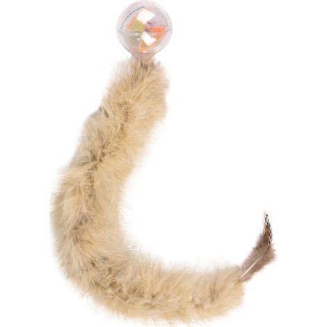 1 Balle Boa avec plume 47 cm jouet pour chat couleur aléatoire - Flamingo (1/5)