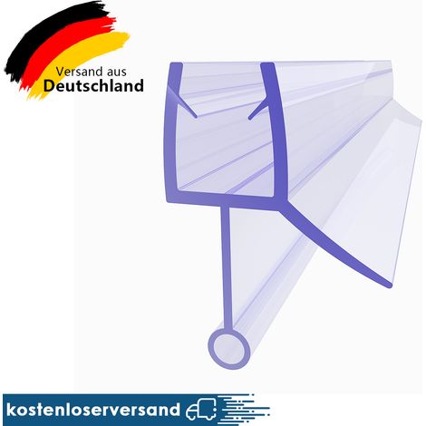 SONNI Duschdichtung für 6mm Glasdicke Duschprofil Wasserabweiser Ersatzdichtung Duschtürdichtung mit verlängerter Innenlippe 120cm,PVC,Schimmelbeständigkeit (1/5)