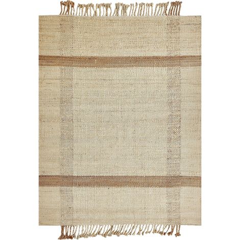 Teppich YELMEZ Beige 160 x 230 cm Jute