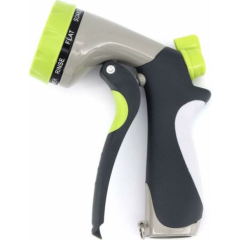 Green Mobility-Pistolet de pulvérisation de tuyau d'arrosage pistolet à eau multifonctionnel en alliage de zinc à haute pression pour l'arrosage des plantes, le nettoyage, le lavage de voiture (1/5)