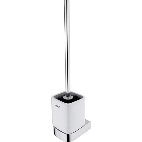 Nimco Nikau - Toilettenbürste mit Halterung, Keramik Weiß/Chrom NK 30094KN-26