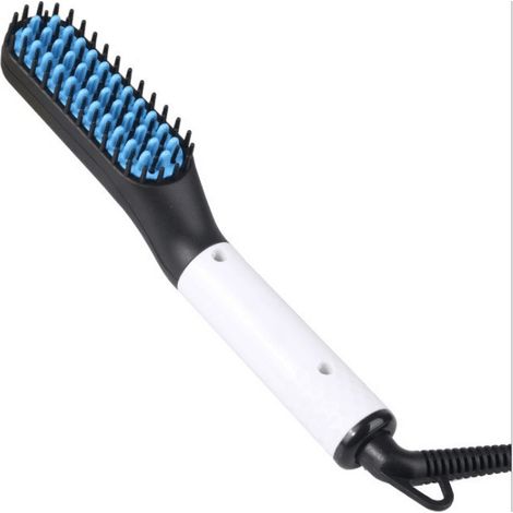 Peigne à cheveux lisses pour homme (blanc, norme européenne), peigne à barbe, fer à friser en céramique O-Screen (1/5)