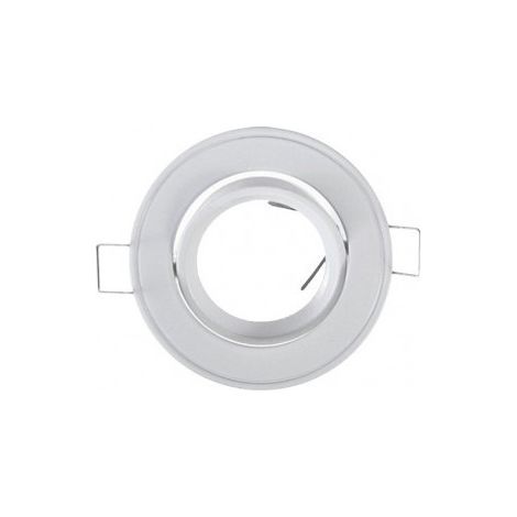 Support plafond Rond Inclinable Blanc Ø86 mm
