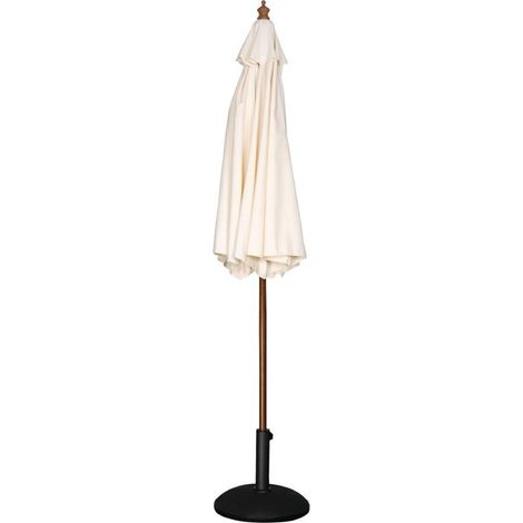 Parasol de Terrasse Écru Professionnel à Poulie Diamètre 3 m - Bolero (1/5)