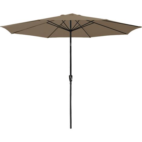 Gerader Sonnenschirm HAPUNA rund 3,30m Durchmesser taupe