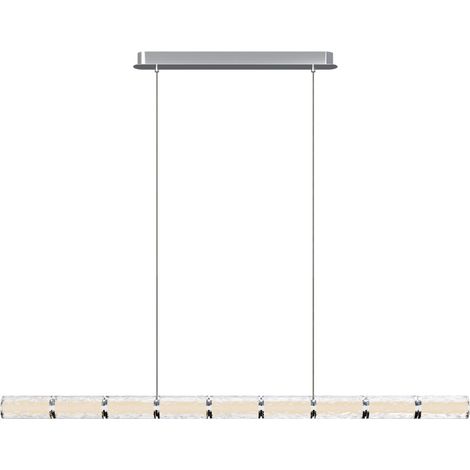 Suspension tube horizontale chrome LED 37W LOVE Maxlight (1/2)