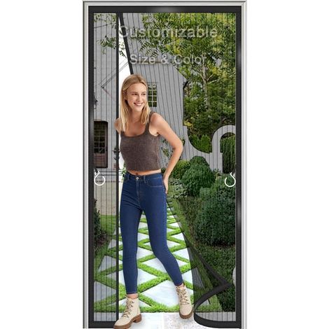 Porte Moustiquaire Magnétique pour Balcon sur Mesure – Aimants Renforcés, sans Percer, Protection Anti-Insectes pour Porte Terrasse (1/5)