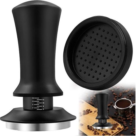 Tamper à café 51 mm - Profondeur réglable - Ressort calibré avec (1/5)