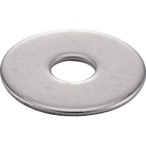 Rondelle large en inox A4 diamètre 10mm, 9 pièces.