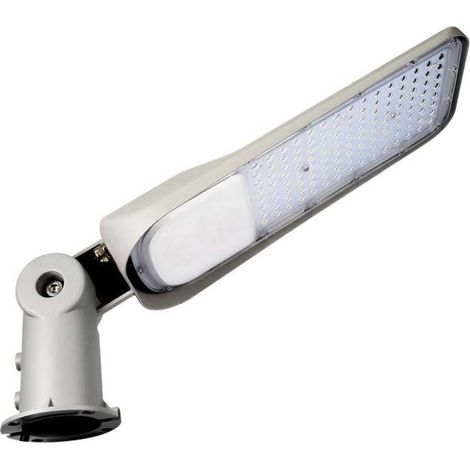 V-TAC PRO Armature LED Straßenlaterne 100W 110lm/w Samsung Chip Auto On/Off Lichtsensor 6400k schlankes graues Gehäuse IP65 - sku 20435