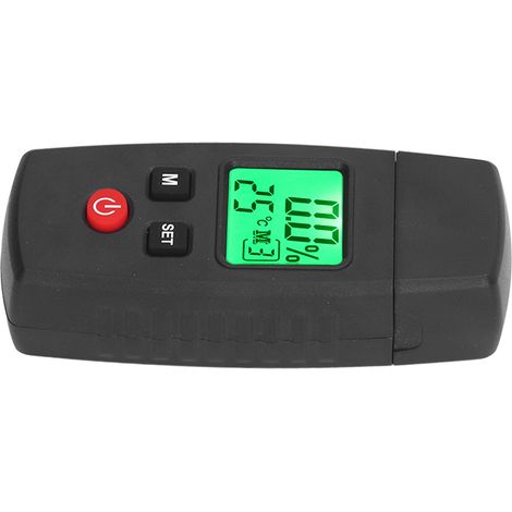 3-in-1 Digitaler Holzfeuchtedetektor mit LED-Anzeige, Wassergehaltsmesser, Materialsonde und Wandfeuchtigkeitsmessgerät (1/5)