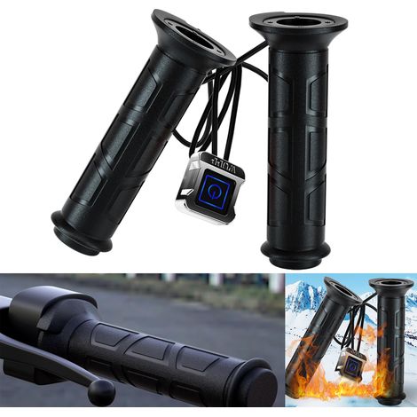 Puños calefactables para ATV, calentadores de manos para cuatrimotos, calefactor de manillar de 12 V y 7/8", puños ATV de fácil montaje