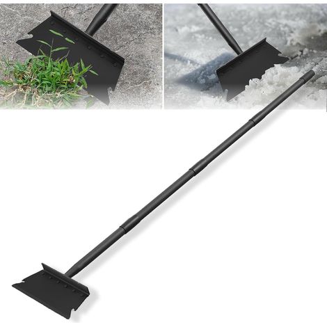 Pelle de Nettoyage de Jardin, Pelle de desherbage avec Manche 148 cm, Pelle Plate réglable pour Le désherbage, Le Nettoyage, grattoir à Neige et à Glace pour l'entrée de Garage (1/5)