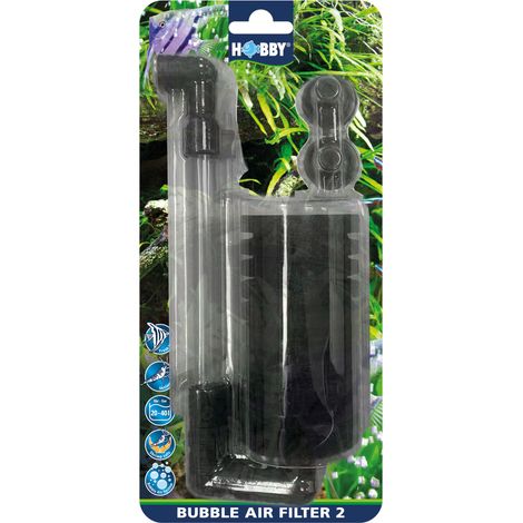 Hobby Bubble Air Filter 2 - Luftbetriebener Innenfilter für Aquarien 20-40 Liter