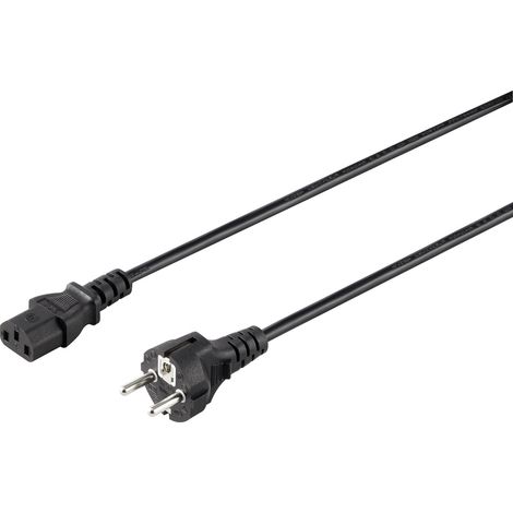 Sygonix SY-5042694 Kaltgeräte Anschlusskabel Schwarz 1.50 m