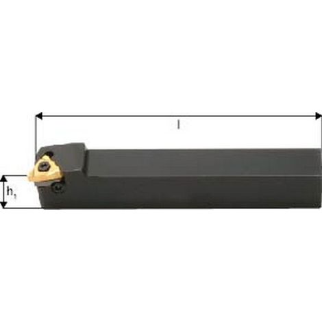 Supporto A Graffa Filettatura Iso, Lavorazione Esterna, Designazione: Ser 2525 M16, Stelo 25 X 25 Mm, Dimensioni 150 Mm, H1 Dimensioni: 25 Mm