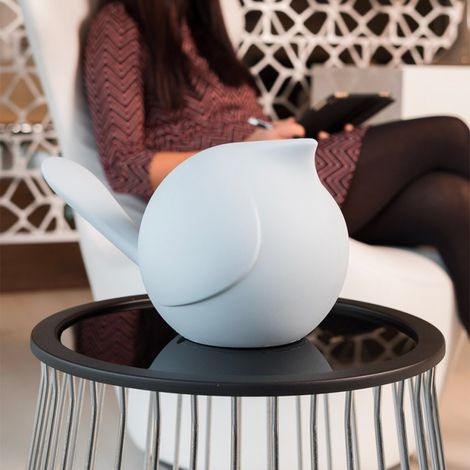 Soprammobile segna tavolo decorativo moderno cinciallegra Biggie - Bianco