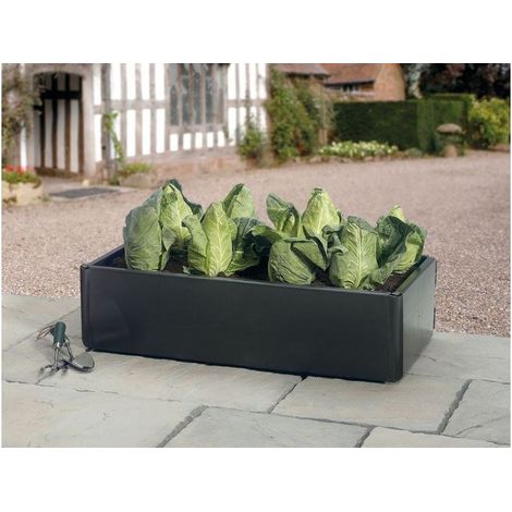 Raised 115L Capacity Mini Grow Bed Large Black Outdoor Garland (1/4)