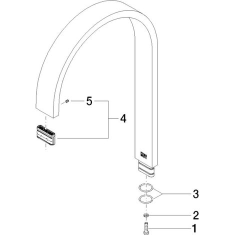 Dornbracht 90282215501-49 Bec de robinet PIÈCES DE RECHANGE