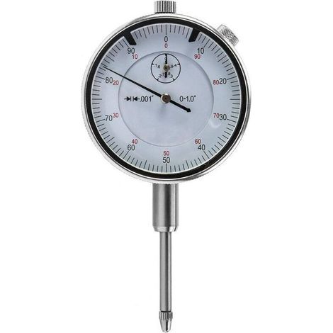 Dial indicator – Measuring range 0 to 1 – Graduation 0.01 – Stainless steel for harsh conditions – Clear and intuitive reading (1/5)