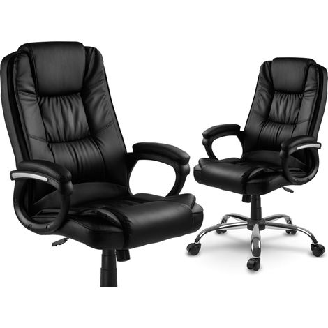 Chaise, Simili Cuir, Noir, Standard (1/5)