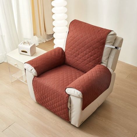 Housse de fauteuil 55 x 200 cm, housse matelassée pour canapé, housse élégante pour fauteuil, protection pour meubles, housse imperméable intégrée pour fauteuil, universelle, protection (1/5)