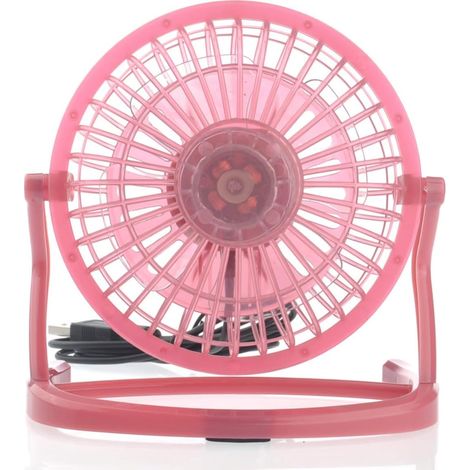USB Portable Mini en Plastique Rose Réglable à 360 Degrés (1/2)