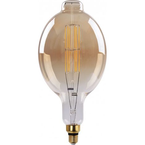 FABRILAMP Lampadina a filamento Bohemia 27x12d 8w 640lm E27 Ambra 3000k