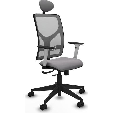 Silla de oficina piqueras y crespo Motilla cuero sintético gris (1/2)