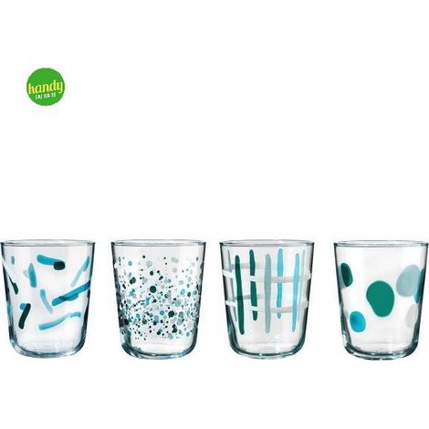 Set 4 Bicchieri da Tavola Acqua Vino Mood Aura 315 ml Cerve