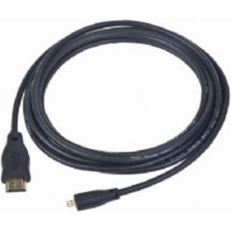 Gembird 3m HDMI-M/micro HDMI-M cable HDMI HDMI HDMI type A (Standard) HDMI type D (Micro) Noir
