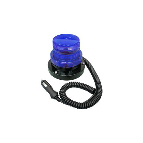 Lampara Policia Bateria 12V-36V AZUL Magnetica (1/2)