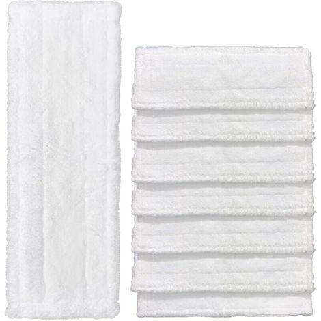 Lot de 8 Bonnette Nettoyeur Vapeur Pour Karcher Easy Fix SC2, SC3, SC4 Bonnettes Lingettes de Rechange Chiffons en Microfibre Lingettes Remplacement pour le Nettoyeur à Vapeur Serpillere Balai Vapeur (1/5)