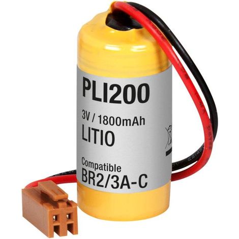 Batteria al litio 3V 1800mA con cavi BR2/3A