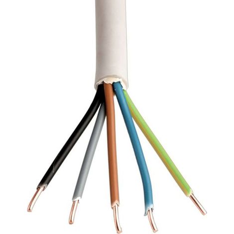HELU 39067 Installationsleitung NYM-J 5 G 2.5 mm² Grau 100 m