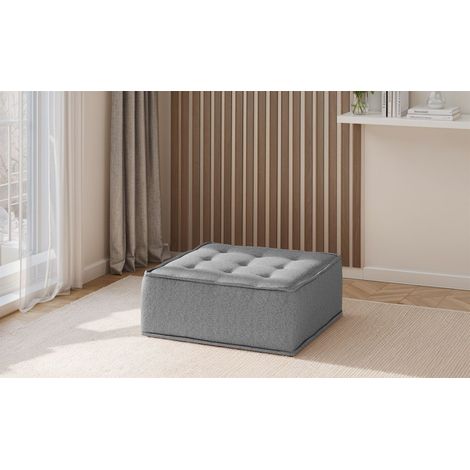 Polsterhocker Modul SANDE Stoff Raven Grau (1/5)