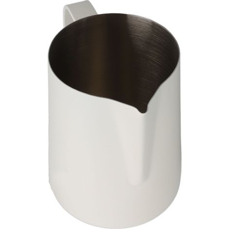 Milchaufschäumkännchen mit Falkenschnabelspitze, Edelstahl 304, 600 ml, Weiß (1/5)