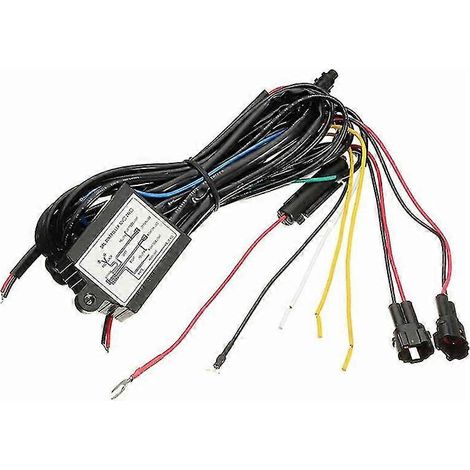 Faisceau de commande de relais et interrupteur de variation d'intensité pour feux de jour (DRL) de voiture, 12 V