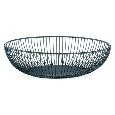 Zeller Cesta para frutas metal negro Ø 28 cm