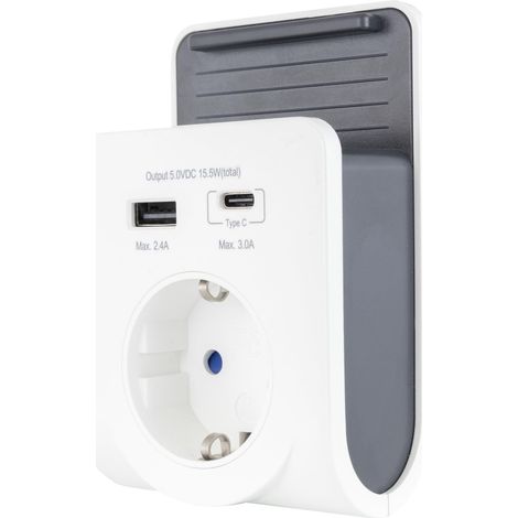 REV CHARGEUR USB AVEC PRISE 240V PLUS USB-A&C 0020770112