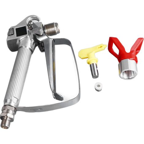 Airless Spray Gun, Time-Saving Airless Paint Spray Gun in Wear-Resistant Alloy for Interior Walls (1/5)