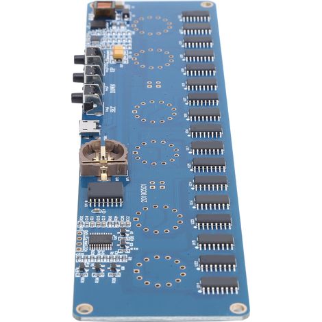 Module d'horloge à tube lumineux, affichage numérique 24 heures à monter soi-même, composant électronique USB 5V (1/5)