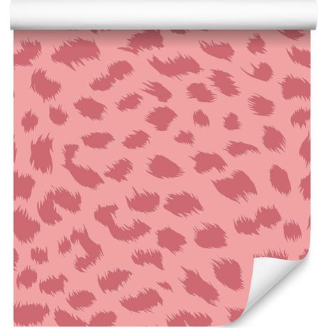 Carta da parati in similpelle color oro rosa corallo, centro corallo 50x1000 cm (1/5)