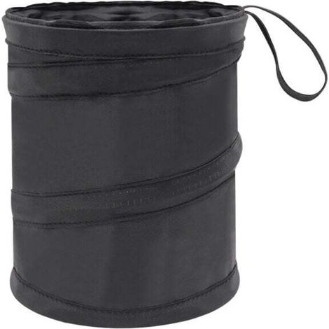 Poubelle noire pliable pour fournitures de voiture, boîte de rangement pour voiture, sac de rangement pour dossier de siège