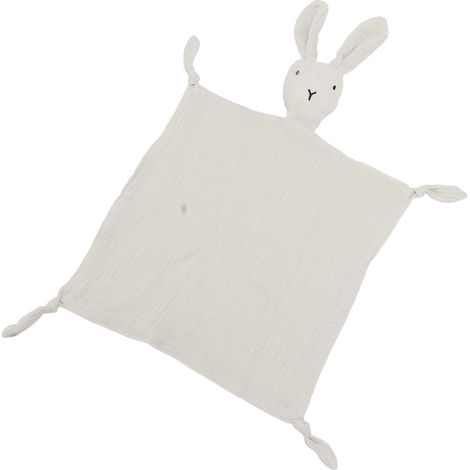 Doudou Lapin Sécurisant en Coton Doux - Couverture de Sommeil Confortable pour Bébé (1/5)