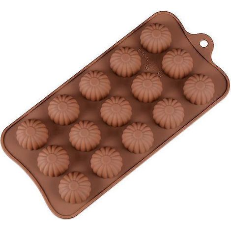 ECELEN Stripe (Farbe zufällig) Verschiedene Silikonformen, lebensmittelechte Silikonform für Schokolade, Bonbons, Gelee, Eiswürfel.-B3 Pumpkin