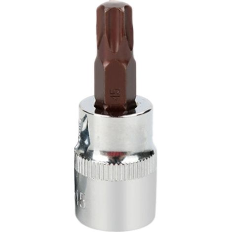 1 douille Torx T45, longueur 48 mm, embout carré 3/8", compatible clé à cliquet, barre coulissante et rallonge (1/5)