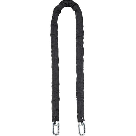 Catena antifurto LOOPS Ø 10 mm, lunghezza 1,5 m, acciaio cementato con rivestimento in nylon, nera – THIRARD (1/4)